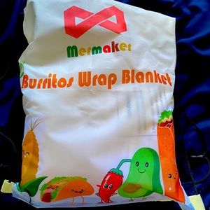 Yellow burrito blanket unopened